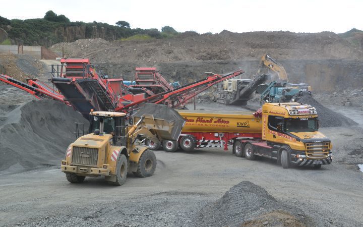 Blast at Longhoughton Quarry