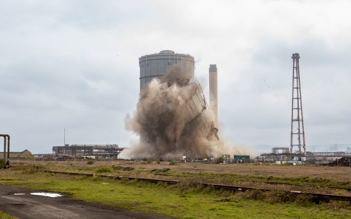 Safe Explosive Demolition of RCO Gas Holder by MGL Demolition