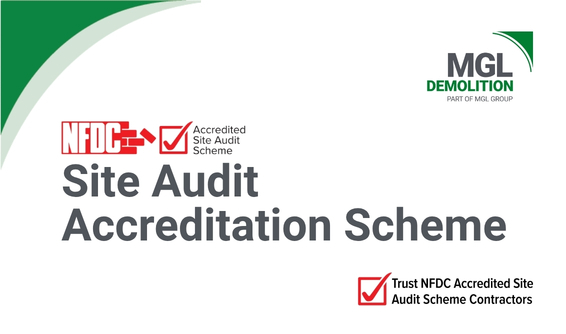 MGL Demolition receives site audit accreditation for the 21st year in a row