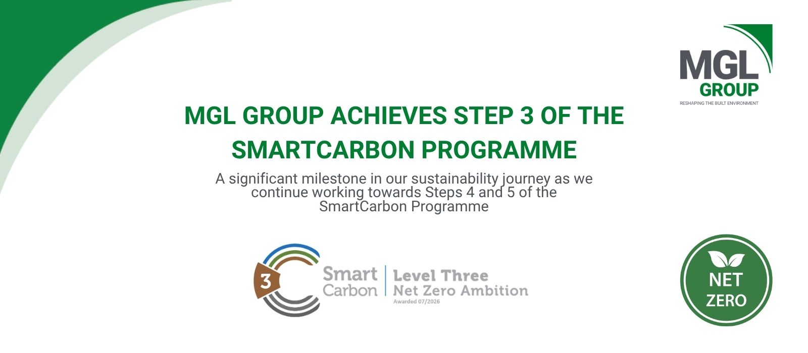 MGL Group achieves Step 3 of SmartCarbon