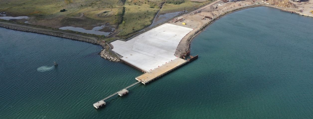 Concrete dismantling pad hartlepool