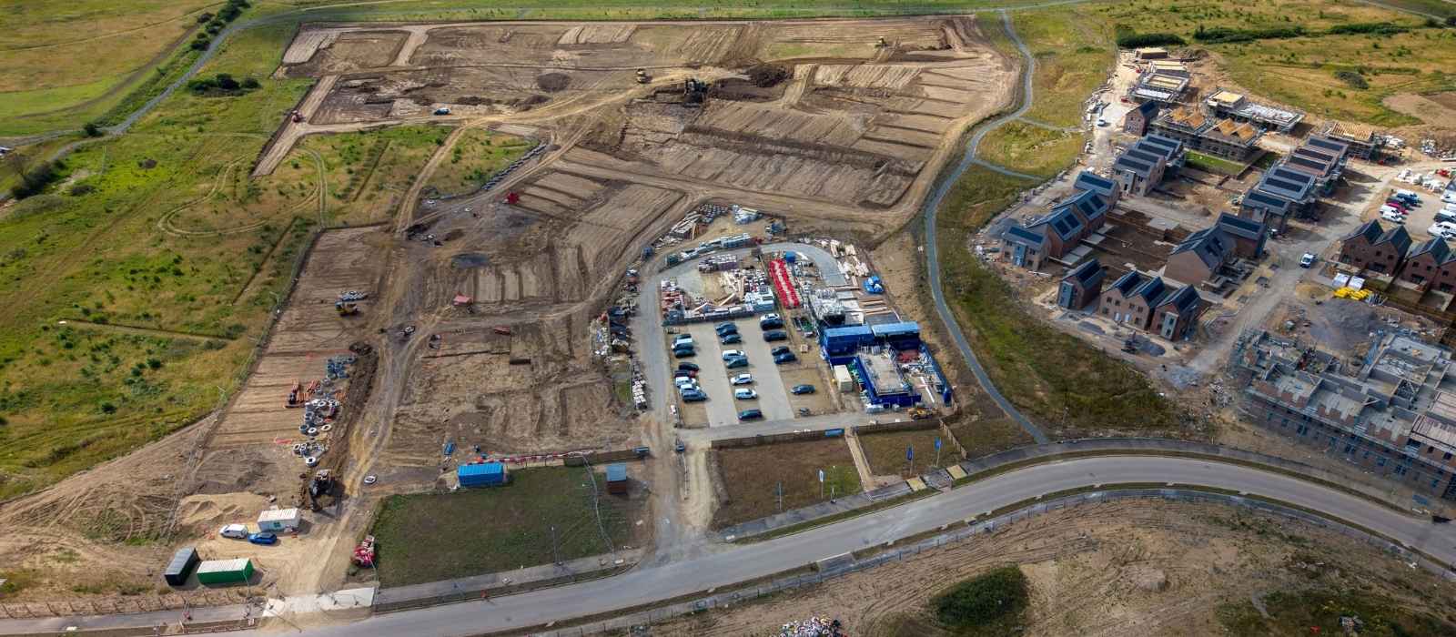 Cut and fill earthworks project in the North East